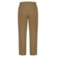 thumbnail image 4 of AherBiu Pants for Men Straight Leg Drawstring Elastic Waisted Trousers with Pockets Casual Running Athletic Gym Pant, 4 of 5
