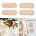 thumbnail image 2 of Jesscasday Nipple Covers Disposable 40Pcs Invisible Breast Pasties for Swimwear Summer Soft Breathable Breast Petals for Women, 2 of 13
