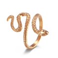 thumbnail image 1 of Vintage Rose Gold Snake Ring for Women Girls - Stainless Steel Punk Animal Wrap Stacking Statement Rings, Size 7, 1 of 4