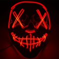 thumbnail image 3 of Máscara luminosa LED para Halloween, accesorios de vestir, máscara fantasma, baile de carnaval, Cosplay en forma de V, máscara LED, juguete de bromas prácticas, 2024, 3 of 5