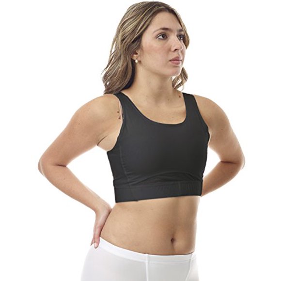 Underworks MagiCotton Soutien-Gorge Minimiseur de Sport et à Liens Noir 36-BCD