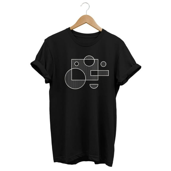 Abstract Shirt, Minimalist T-shirt, Artsy Tee, Geometric Top, Modern Art, Artistic Gift, Fashion Streetwear, Aesthetic Clothing, 90s Clothes