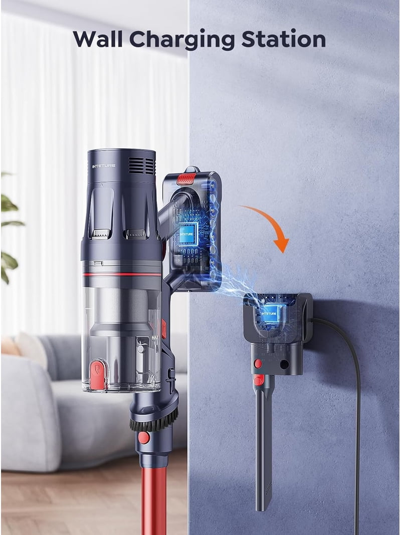 INTETURE, Cordless Vacuum Cleaner, 550W 45KPA, Self-Standing Green