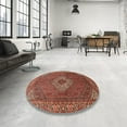thumbnail image 3 of Ahgly Company Indoor Rectangle Traditional Copper Red Pink Medallion Area Rugs, 7' x 9', 3 of 6