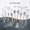 thumbnail image 6 of 20 pcs Silicone Kitchen Cooking Utensils Set YUKKA Holder Grey, 6 of 8