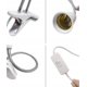 thumbnail image 3 of Luz LED para plantas, luz LED para fototerapia de 20W, luz LED para rostro y belleza, luz de relleno de 20W, 2 cabezales 001 JM, 3 of 5