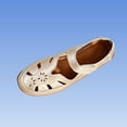 thumbnail image 5 of Gpaecead Women Hollow Out Flat Sandals Closed Toe Breathable Adjustable Ankle Strap Plus Size Shoes Spring Summer Casual Versatile,Rose Gold, 5 of 6