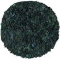 thumbnail image 4 of SAFAVIEH Rio Cassandra Confetti Polyester Shag Area Rug, Green/Multi, 4' x 4' Round, 4 of 7