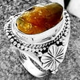 thumbnail image 2 of Natural Rare Kornerupine Rough 925 Sterling Silver Ring s.7 Jewelry R-1424 SDR208776, 2 of 5