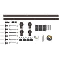 thumbnail image 2 of Top Mount Strap Style Folding Door Hardware Set, Fits Door Openings up to 60 Inches, Matte Black by Stone Harbor Hardware, 2 of 2