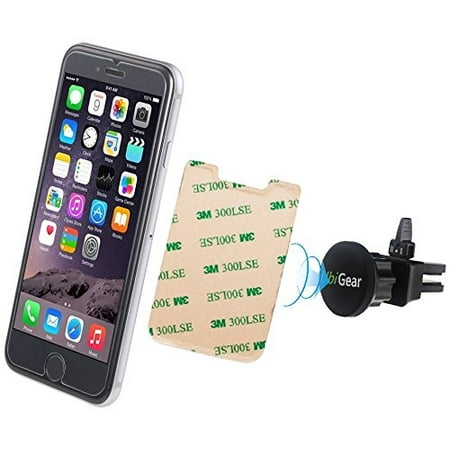 - #1 UbiGear 2 in 1 Universal Car Cell SmartPhone Magnetic Fast Swift-Snap Lycra Credit Card Case Wallet Vent-Clip 360 ? Degree Holder Mount Cradle