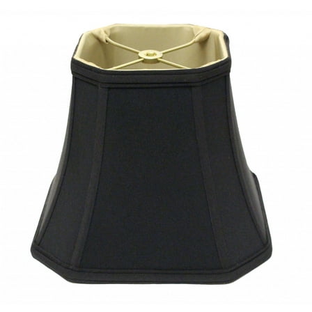 16" Black with Bronze Lining Slanted Square Bell No Slub Lampshade