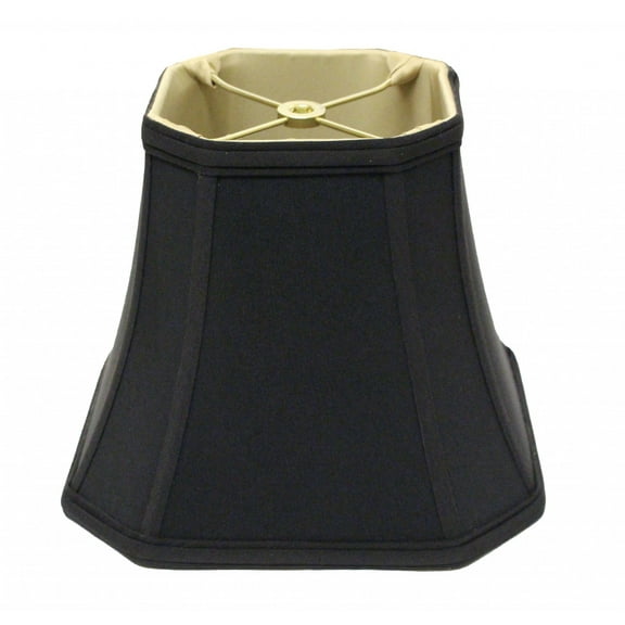 16" Black with Bronze Lining Slanted Square Bell No Slub Lampshade