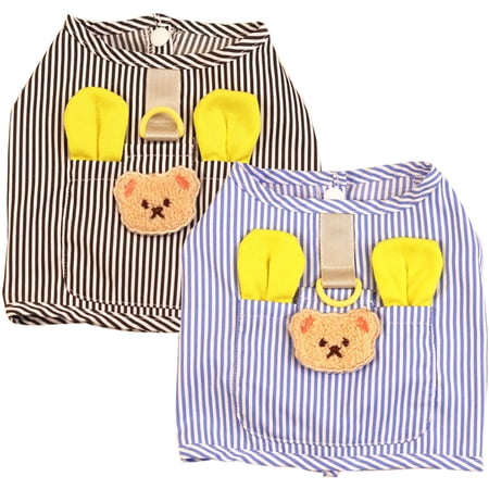 2 Pack Dog Dress Harness Vest Puppy Harness Leash Set Doggy Costume for Outdoor Walking(Excluding dog ropes)S