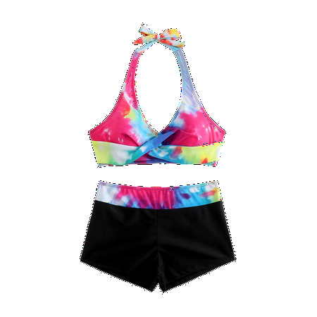 Divhosrg High Waisted Bathing Suit for Women Plus  Bikini Sets for Women Cheeky  Women Bathing Suits Tummy Control  Womens Swimwear Tops  Pink Swim Suits for Women 2025 Two Piece S