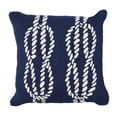 thumbnail image 1 of Liora Manne Frontporch Ropes Indoor Outdoor Decorative Pillow Navy, 1 of 2