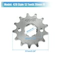thumbnail image 3 of Unique Bargains 420 Style 13T Teeth 20mm ID Motorcycle Front Engine Sprocket Set for 50cc 70cc 110cc 125cc Motorcycle, 3 of 6