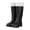 Black, variant on Short Rain Boots Women Fashion Waterproof Chelsea Boots for Women Outdoor Mud Garden Shoes