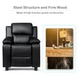 thumbnail image 3 of Costway PU Leather Kids Recliner with Armrest & Headrest Lounge 3 Color, 3 of 10