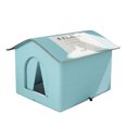 thumbnail image 1 of Lit Lapin Imperméable et Résistant à la Pluie Pliable pour Chat d'Extérieur Abri d'Hiver pour Chat Maison pour Chat d'Extérieur Imperméable Chat Errant B 33 cm, 1 of 9