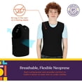 thumbnail image 4 of Special Supplies Sensory Compression Vest Deep Pressure Comfort for Autism, Hyperactivity, Mood Processing Disorders, Breathable, Form-Fitting, Kids and Adults (Black, Large 24x42 inches), 4 of 9