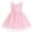 Pink, variant on IBTOM CASTLE Toddler Girl Birthday Butterfly Dress Sequins Flower Girl Dress Tulle Tutu Formal Party Dress, Star Sequins Pageant Wedding Dress 3-4T Pink
