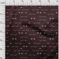 thumbnail image 3 of oneOone Rayon Chocolate Brown Fabric Eye Print Sewing Craft Projects Fabric Prints By Yard 56 Inch Wide, 3 of 4