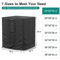 thumbnail image 2 of Funda para Aire Acondicionado BROSYDA 61x61x76 cm Impermeable Negra, 2 of 7