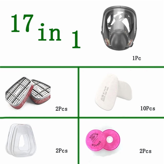 6800 Anti Fog Gas Mask Industrial Paint Respirator Safety Work Filter for Full Face Dust and Formaldehyde Protection