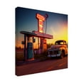 thumbnail image 4 of Canvas Wall Art - Ray Heere 'Route 66 1' Wall Art for Living Room, Bedroom, or Office Décor by Trademark Fine Art - 14 x 14 Inches, 4 of 4