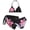 Black, variant on IFNWSV Girls Bathing Suit Summer Print Split-body Swimsuit Two-piece Set Black 16 Years