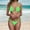 Mint Green, variant on Women's Swimwear Tankini Set Bikini Beach Outfit Strappy Summer Two Piece Swimsuit With High Waist Swimwear Women Shorts Leopard Swimsuit Women plus Bathing Suits Women with Shorts