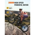 thumbnail image 5 of Ridingtimes GT73 Electric Dirt Bike for Adults,2400W Motor 48V18.2AH Dual Battary ebike dirt bicycles with 25" Tires Digital Screen Carbon Steel Black UL2849 One Seat, 5 of 10
