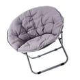 thumbnail image 1 of Silla De Platillo, Cómoda Silla De Platillo Plegable Gris Para Oficina, 1 of 7