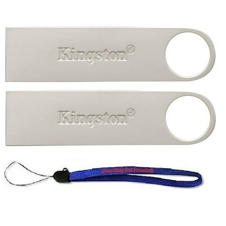Usb Flash Drive Lanyard (Kingston (TM) Digital 16 GB (Two Pack) 16GB DataTraveler SE9 G2 USB 3.0 Flash Pen Drive (DTSE9G2/16GB) with (1) Everything but Stromboli (TM))