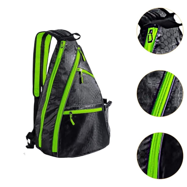 Sac De Pickleball Polyvalent – Bandoulière Réglable, 5 Poches + Porte-Bouteille, Tissu Oxford Imperméable – Pour Homme, Femme, Tennis, Badminton