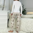 thumbnail image 6 of Trendfront Womens Relaxed 2 Piece Pajama Set Crewneck Long Sleeve Top Elastic Waist Full Length Printed Pants Coffee Cup Graphic Sleepwear Loungewear, 6 of 7