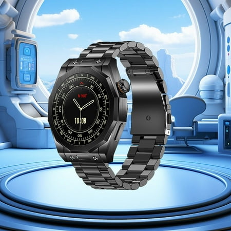 lulshou Smart Watch Smart Wearable Watch Multifunction HD Rectangular Screen Wireless Magnetic Charging NFC Access Control Motion Record IP68 Watertightness Bluetooth Function Fitness Watch