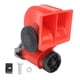 thumbnail image 1 of Bocina de caracol para coche, roja, eléctrica, de aire, kit de bocina simple, antivibración, para camionetas grandes, motocicletas y coches, bocina modificada., 1 of 14
