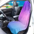 thumbnail image 2 of Bulopur Purple Print Front Car Seat Towel Universal Breathable Seat Protector for Beach Soft Non-Slip Towel for Summer Car Decor Fit SUV Sedan Truck, 2 of 8