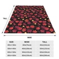 thumbnail image 3 of Salouo Beautiful Maple Leaf Lantern Print Bed Blankets,Flannel Blanket Comfortable Air Conditioning Blanket Lightweight Blanket for Sofa Bed Travel & Couch -80"x60", 3 of 8