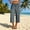 Gray plus size capri pants with pockets a1, variant on Cagogo Women Plus Size Wide Leg Capri Pants Elastic Waist with Pockets Casual Beach Vacation Trousers Cropped Palazzo Summer Travel Lounge Pants, Beige M