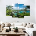 thumbnail image 3 of Elephant Stock Hana Black Sand Beach Wall Art - Horizontal Multi Panel Canvas - Living Room Wall Decor - Beach Multi Panel - Blue And Green Decor - 84" x 54", 3 of 8