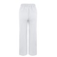 thumbnail image 6 of GEWSEY Linen Pants for Women 2025 Summer High Waist Elastic Straight Leg Lounge Pant Casual Loose Lightweight Beach Trousers White, XXL, 6 of 8
