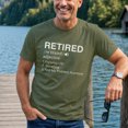 thumbnail image 4 of Jollimate Retired Definition Shirt, Funny Not My Problem Anymore, Men Retirement Gift Tee, 4 of 6