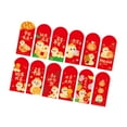 thumbnail image 4 of KLKCMS 12 Pcs Enveloppes Rouges Chinoises Cadeau Décoratif Enveloppes d'Argent Chanceux Chinois avec Serpent Imprimé, 4 of 9