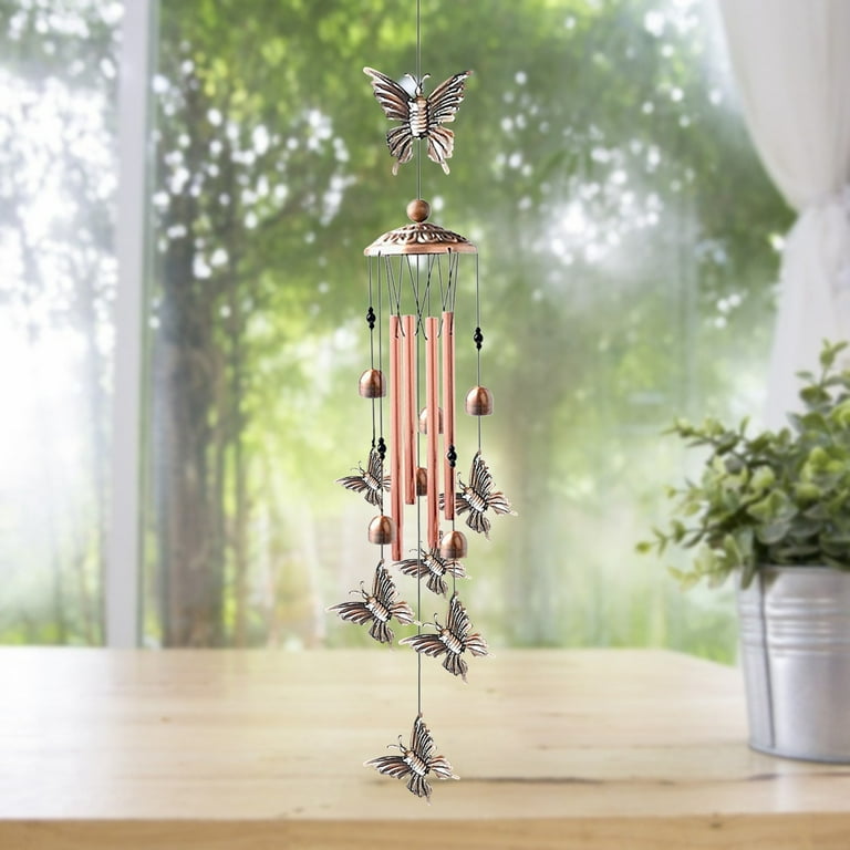 Wind Chimes Home Decoration for Outside Deep Wind Chimes with Metal Wind Tone Chime Pipe&Hanging Decoration & Hangs, Size: One Size
