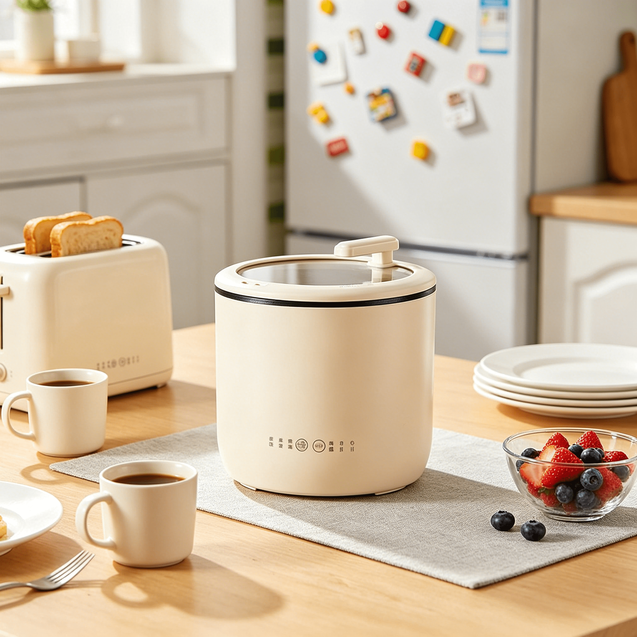 HIBIBUD 2026 New Mini Rice Steamer 220V Dorm Maker Low Power Smart Cooker Student Pot Porridge Cooker, for Dorms, Students, Small Kitchens, Porridge, Rice Cooking, Easy Meal Prep