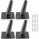 thumbnail image 1 of 4x Pieds- 10cm Noir De Meuble Cne Obliques Pieds De Support En Fer Pour Armoire Table Lit, 1 of 5