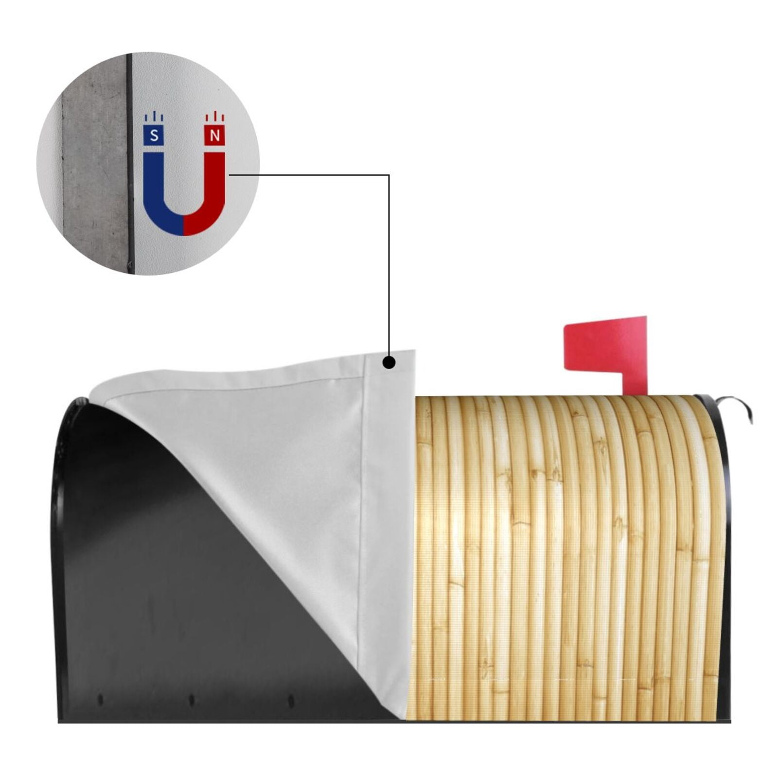 Kdxio Magnetic Mailbox Cover 21x18 in Mailbox Cover Outdoor Decoration Holiday Mailbox Covers for Home Garden Yard-21x18 in